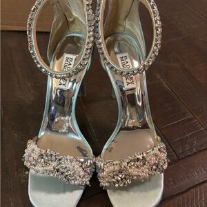 Badgley Mischka Crystal-Embellished Heels